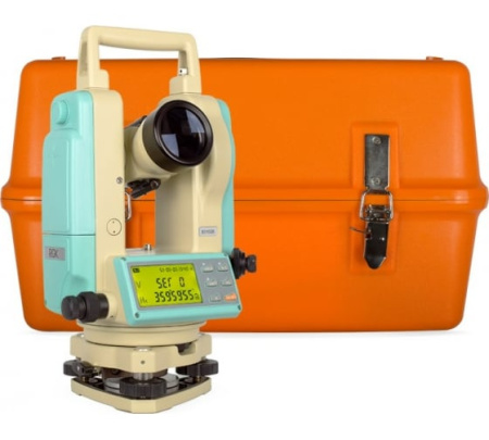 Электронный теодолит с лазерным целеуказателем и лазерным отвесом RGK T-02 купить по низкой цене | МАКСПРОФИТ